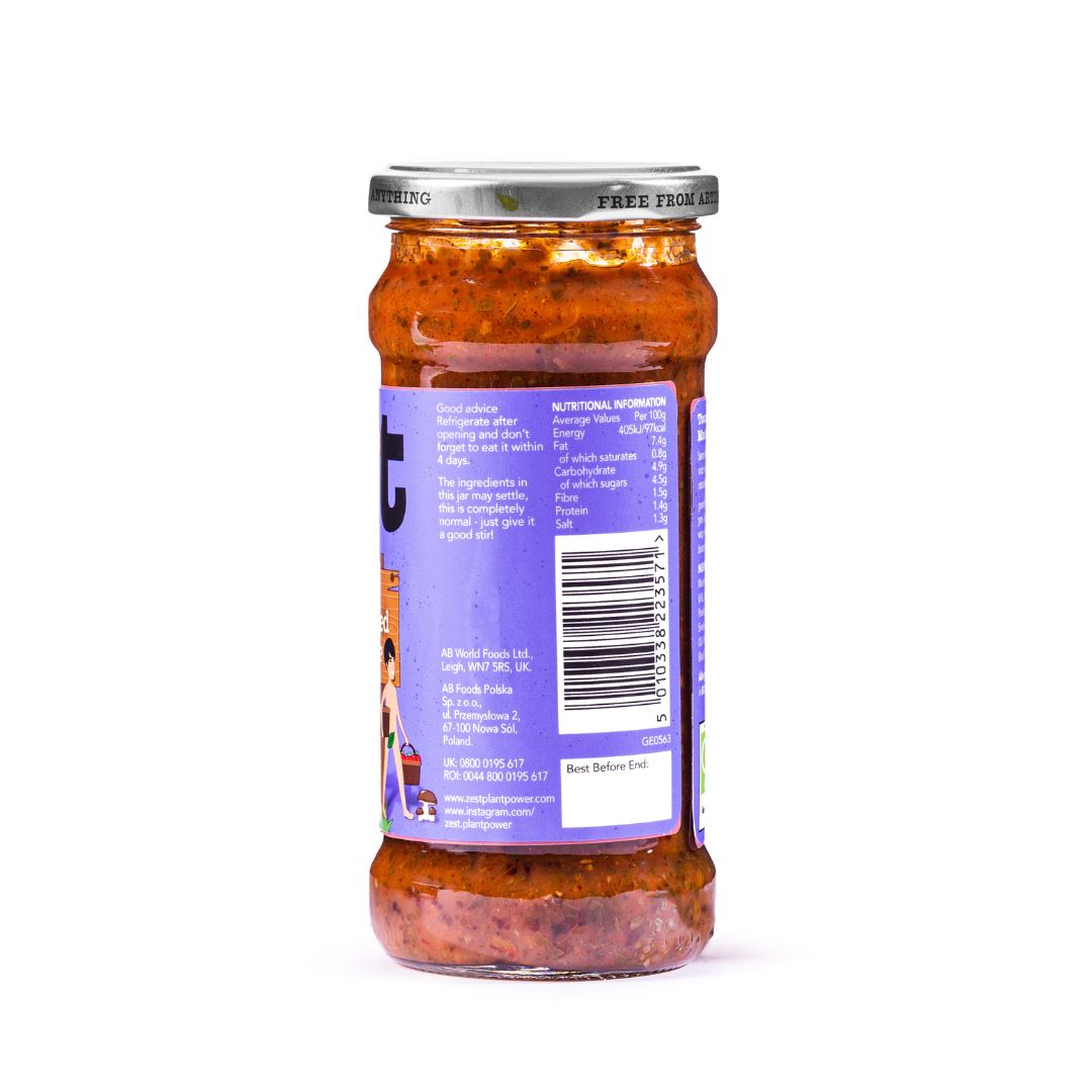 Tomato, Mushroom & Smoked Garlic Pasta Sauce 340g